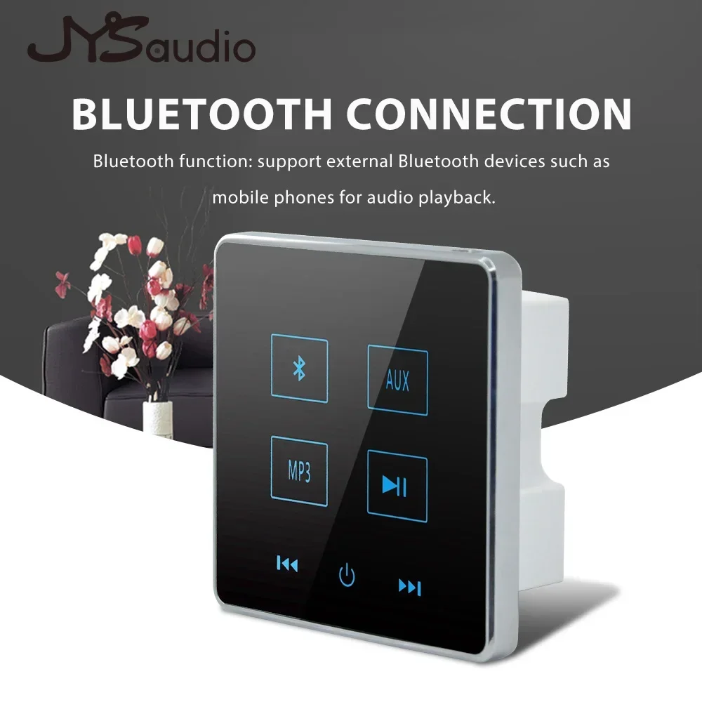 Blue-tooth Home In Wall Amplifier Support USB/SD Card Panel 86 Standard Stereo Sound Player Smart Home Background Music System - Image 5